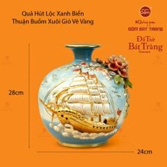 Quả Hút Lộc Xanh Vẽ Vàng Biển Thuận Buồm Xuôi Gió