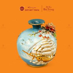 Quả Hút Lộc Xanh Vẽ Vàng Biển Thuận Buồm Xuôi Gió