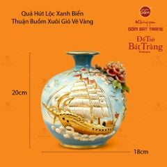 Quả Hút Lộc Xanh Vẽ Vàng Biển Thuận Buồm Xuôi Gió