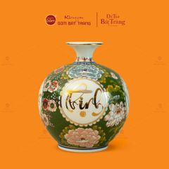 Quả Hút Lộc Xanh Vẽ Vàng Ngọc An Khang Thịnh Vượng Tứ Hoa Phú Quý
