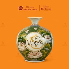 Quả Hút Lộc Xanh Vẽ Vàng Ngọc An Khang Thịnh Vượng Tứ Hoa Phú Quý