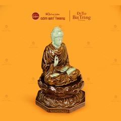 Bộ Tượng Sa Bà Tam Thánh Ngồi Có Đế