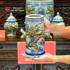 Bộ Đồ Thờ Bác Hồ (Cao Cấp 16 Món) Men Rạn