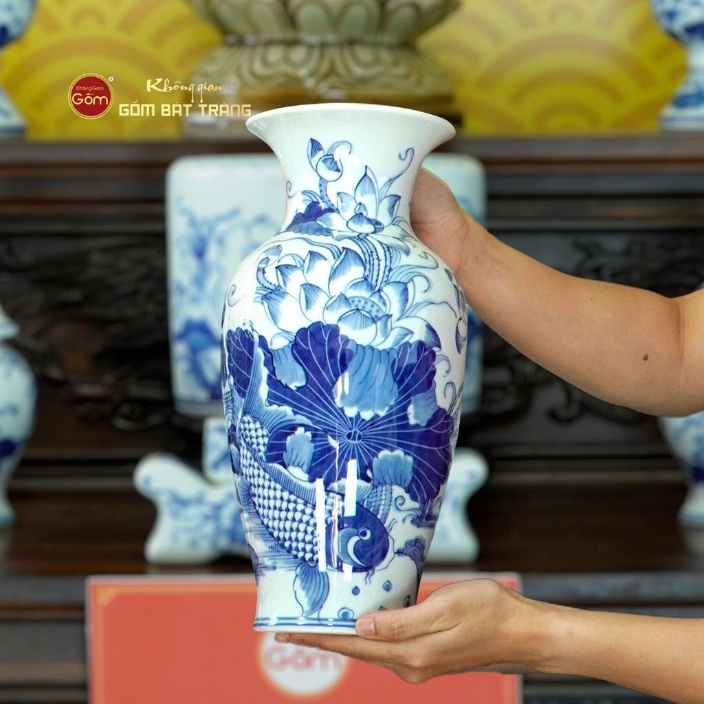 Bộ Đồ Thờ Phật (Cơ Bản 11 Món) Men Lam