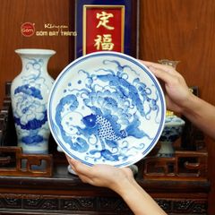 Bộ Đồ Thờ Ông Táo (Cơ Bản 6 Món) Men Lam