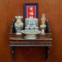 Bộ Đồ Thờ Ông Táo (Cơ Bản 6 Món) Men Rạn