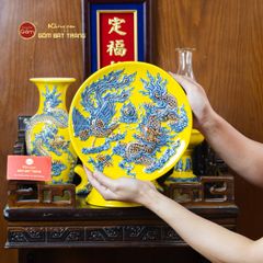 Bộ Đồ Thờ Ông Táo (Cơ Bản 6 Món) Men Vàng