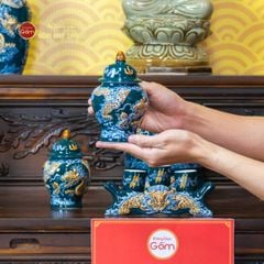 Bộ Đồ Thờ Phật (Cơ Bản 10 Món) Men Lục