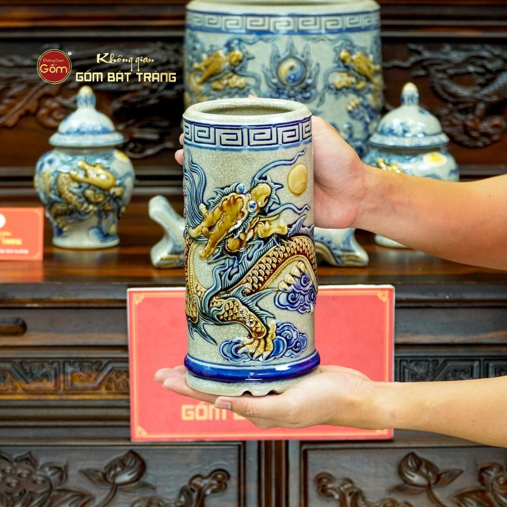 Bộ Đồ Thờ Phật (Cơ Bản 11 Món) Men Rạn