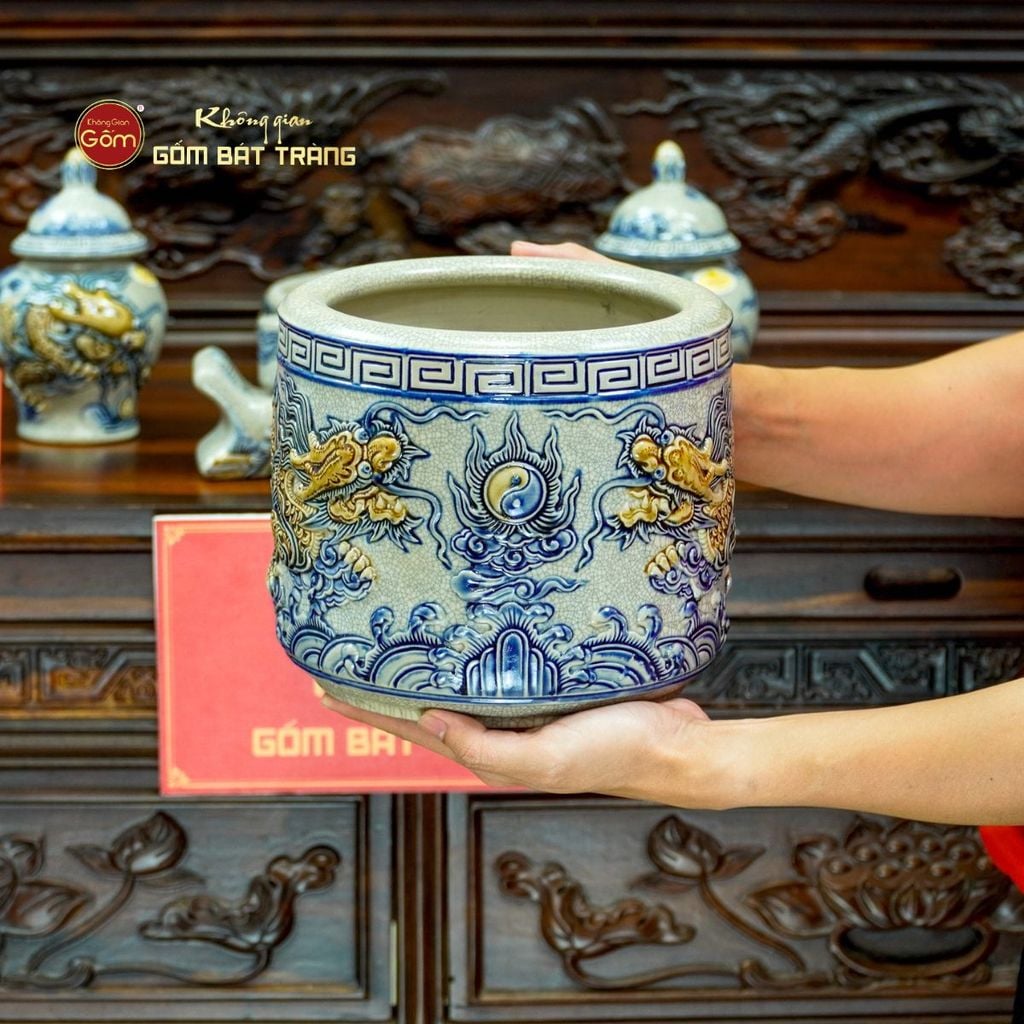 Bộ Đồ Thờ Phật (Cơ Bản 11 Món) Men Rạn