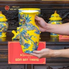 Bộ Đồ Thờ Phật (Cơ Bản 10 Món) Men Vàng