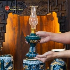 Bộ Đồ Thờ Thần Tài Thổ Địa (Cơ Bản 9 Món) Men Lục