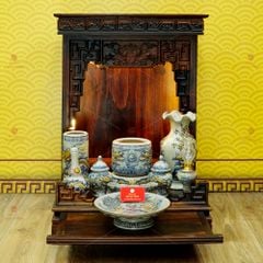 Bộ Đồ Thờ Thần Tài Thổ Địa (Cơ Bản 9 Món) Men Rạn