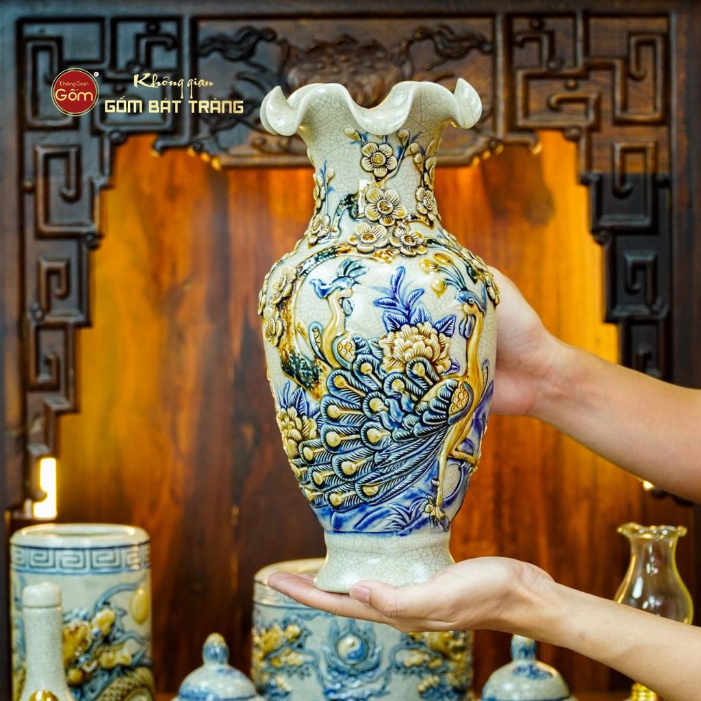 Bộ Đồ Thờ Thần Tài Thổ Địa (Cơ Bản 9 Món) Men Rạn