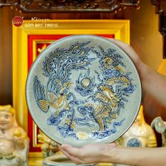 Bộ Đồ Thờ Thần Tài Thổ Địa (Hào Gia 14 Món) Men Rạn