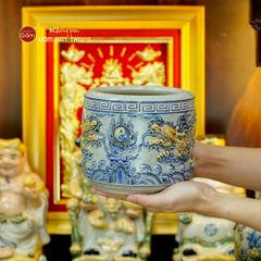 Bộ Đồ Thờ Thần Tài Thổ Địa (Hào Gia 14 Món) Men Rạn