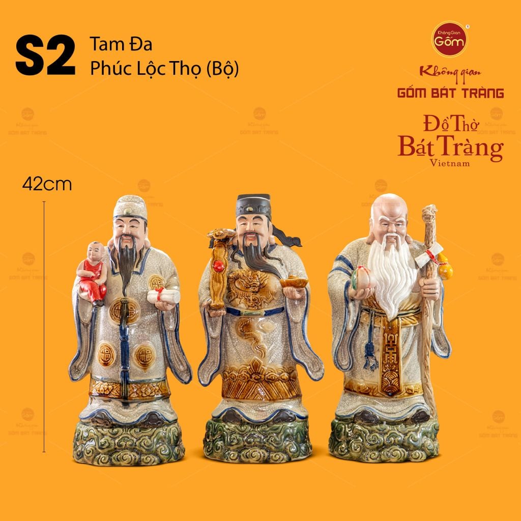 Bộ Tượng Tam Đa Phúc Lộc Thọ