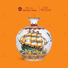 Quả Hút Lộc Thuận Buồm Xuôi Gió Tam Hạc Diên Niên Huỳnh Bảo Vẽ Vàng