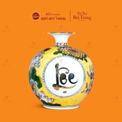 Bình Hút Lộc Tam Phúc Mãn Đường Tứ Hoa Phú Quý Ngàn Hoa Kim Bảo Vẽ Vàng