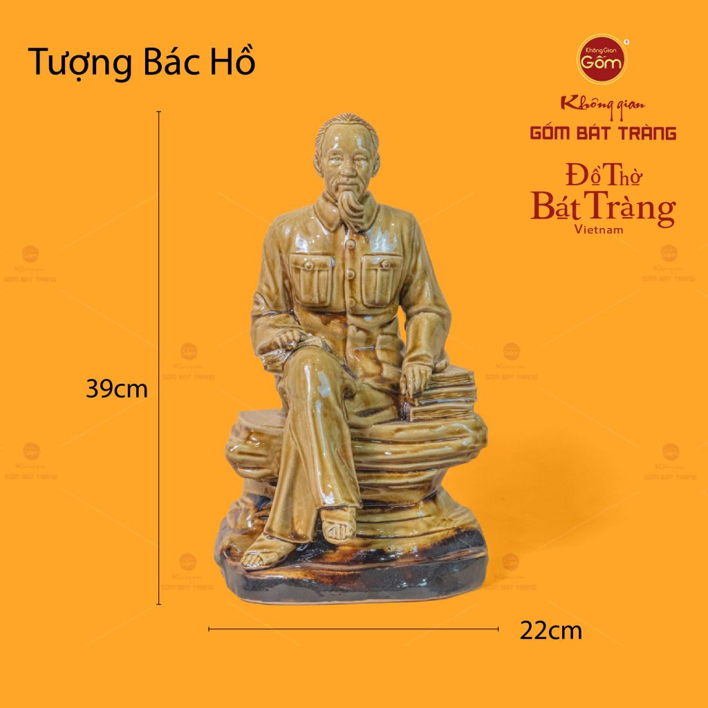 Tượng Bác Hồ Ngồi Bệ Đá