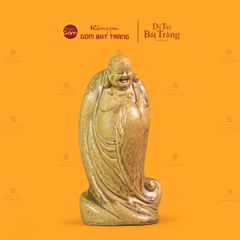 Tượng Di Lặc Men Vàng Nâu Ngũ Phúc