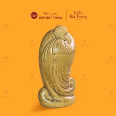 Tượng Di Lặc Men Vàng Nâu Ngũ Phúc