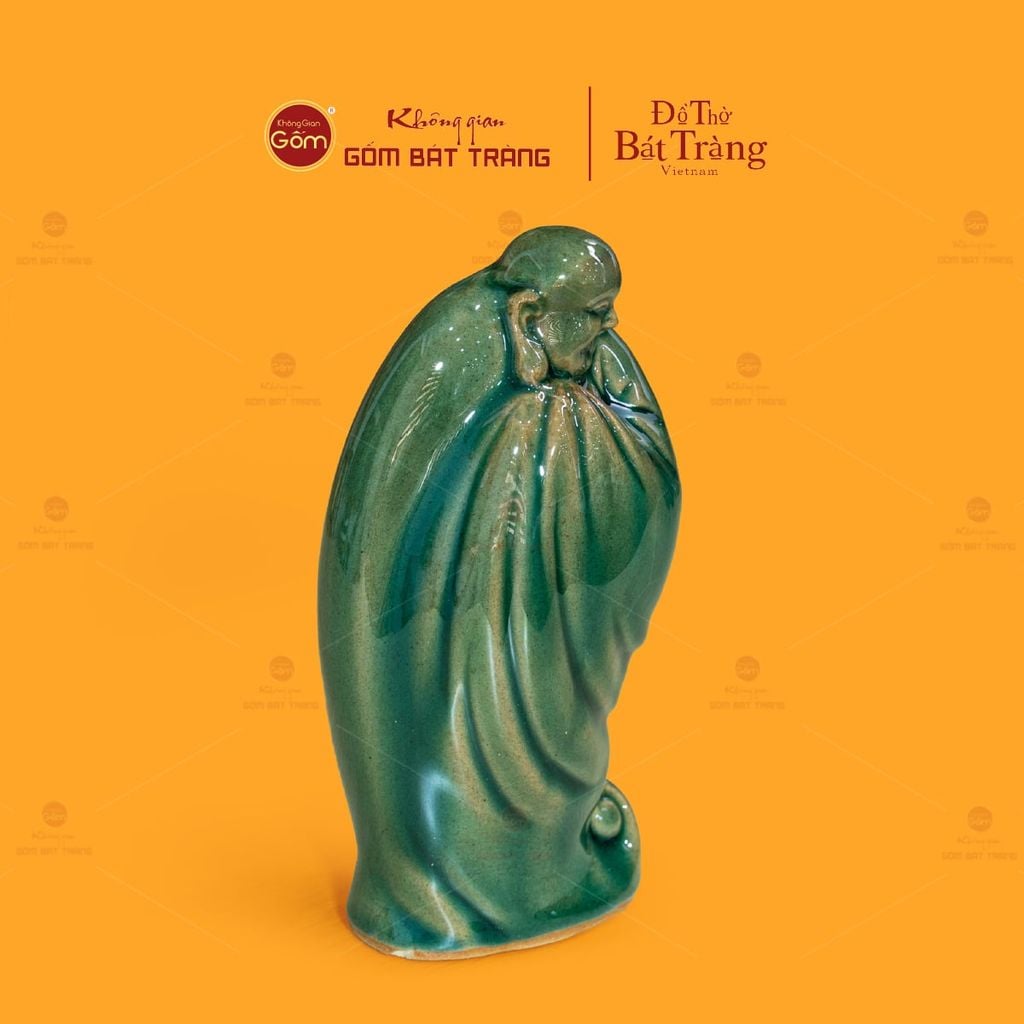 Tượng Di Lặc Men Xanh Ngọc Ngũ Phúc