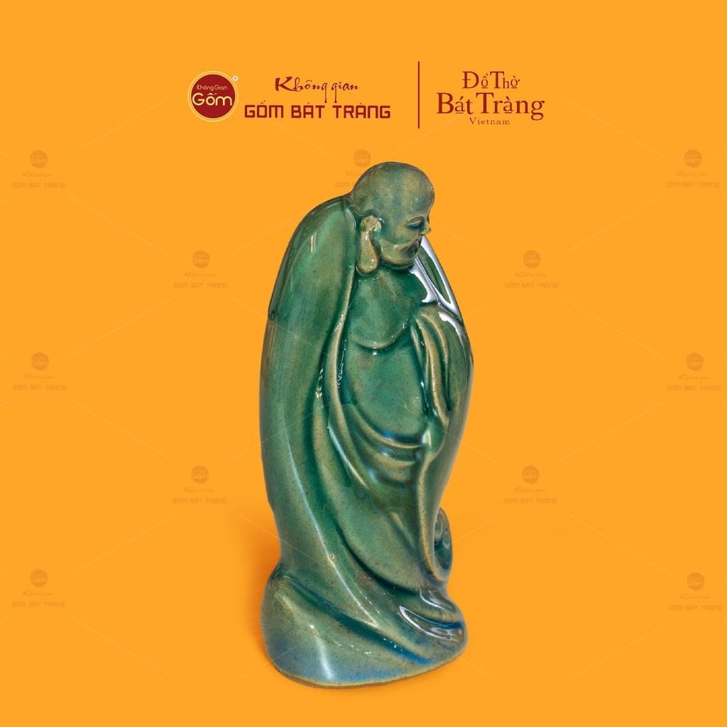 Tượng Di Lặc Men Xanh Ngọc Ngũ Phúc