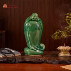 Tượng Di Lặc Men Xanh Ngọc Ngũ Phúc