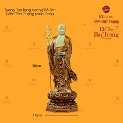 Tượng Địa Tạng Vương Bồ Tát Tích Trượng