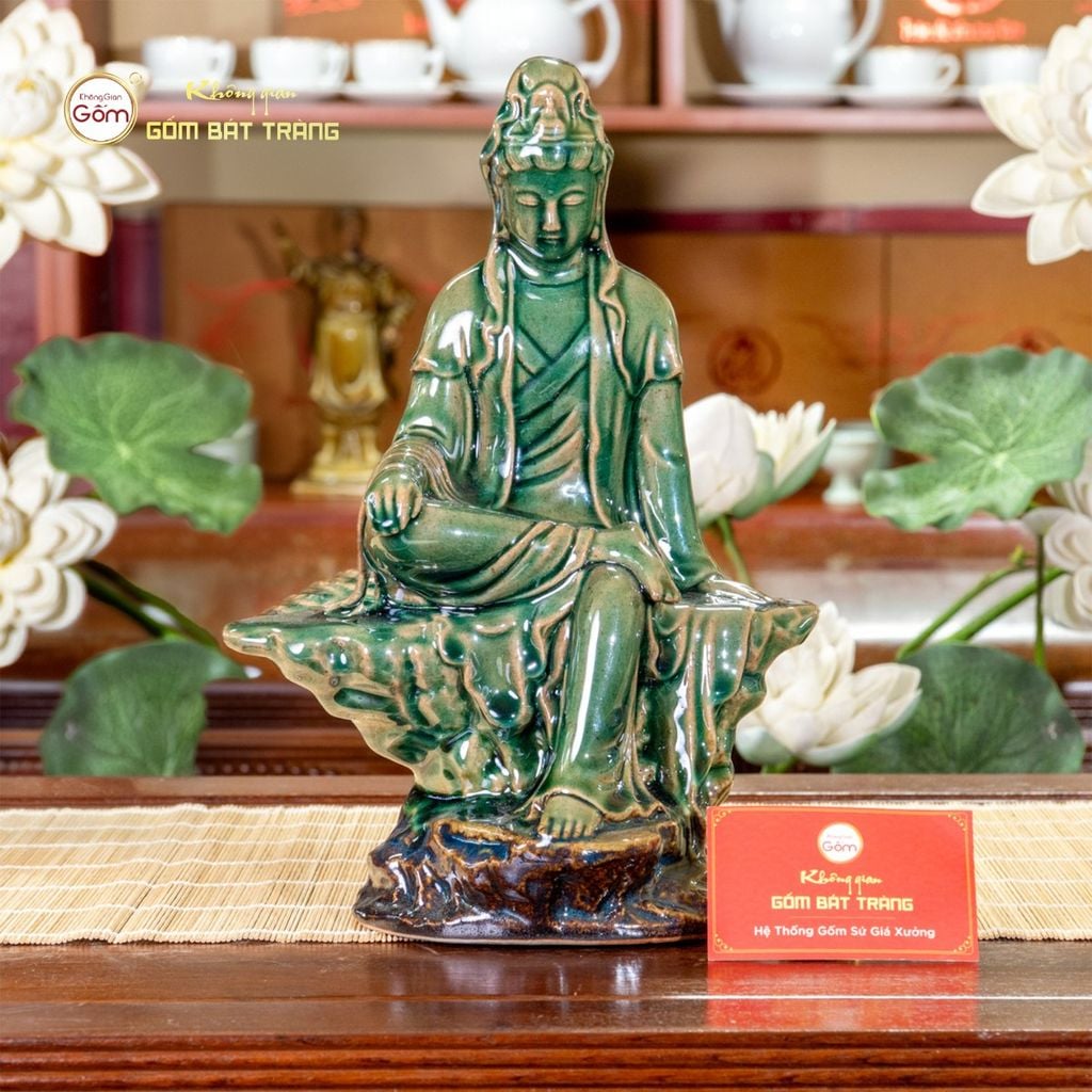 Tượng Quan Âm Bồ Tát Ngồi Tự Tại