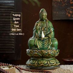 Tượng Phật Quan Âm Tọa Đài Sen