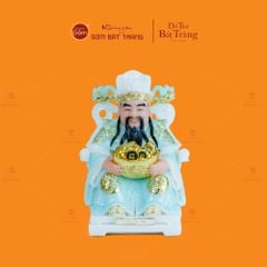 Tượng Thần Tiền Dáng Ngồi Ghế Rồng Phỉ Thúy