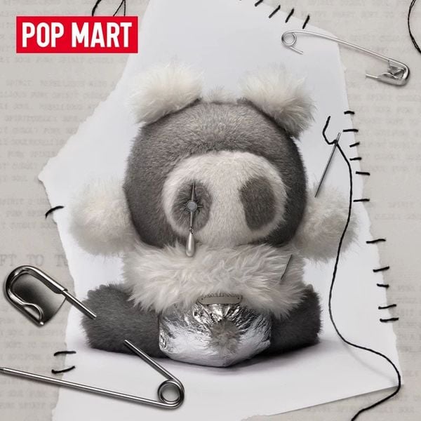 Mô Hình SKULLPANDA Punk Panda Plush Doll | POP MART Chính Hãng