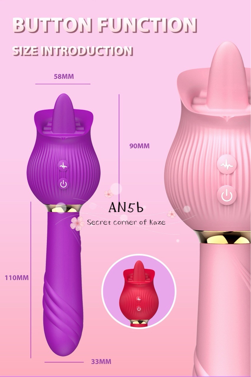 Hoa hồng liếm rung hai đầu AN5b