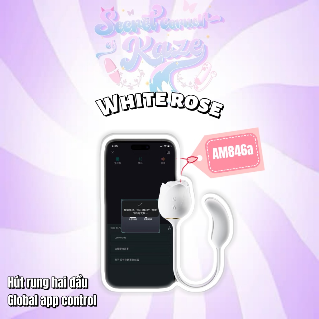 Hoa hồng trắng AM846a