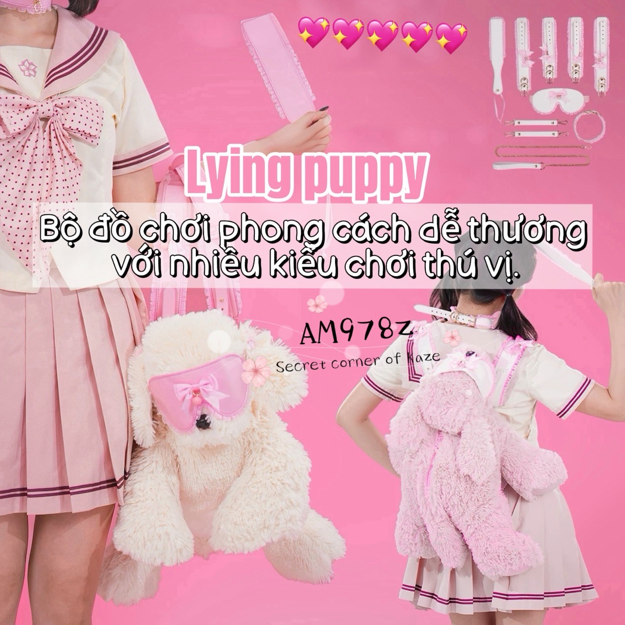 BDSM set X puppy backpack AM978z