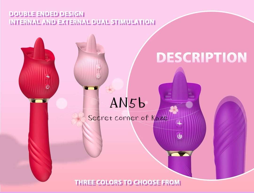 Hoa hồng liếm rung hai đầu AN5b