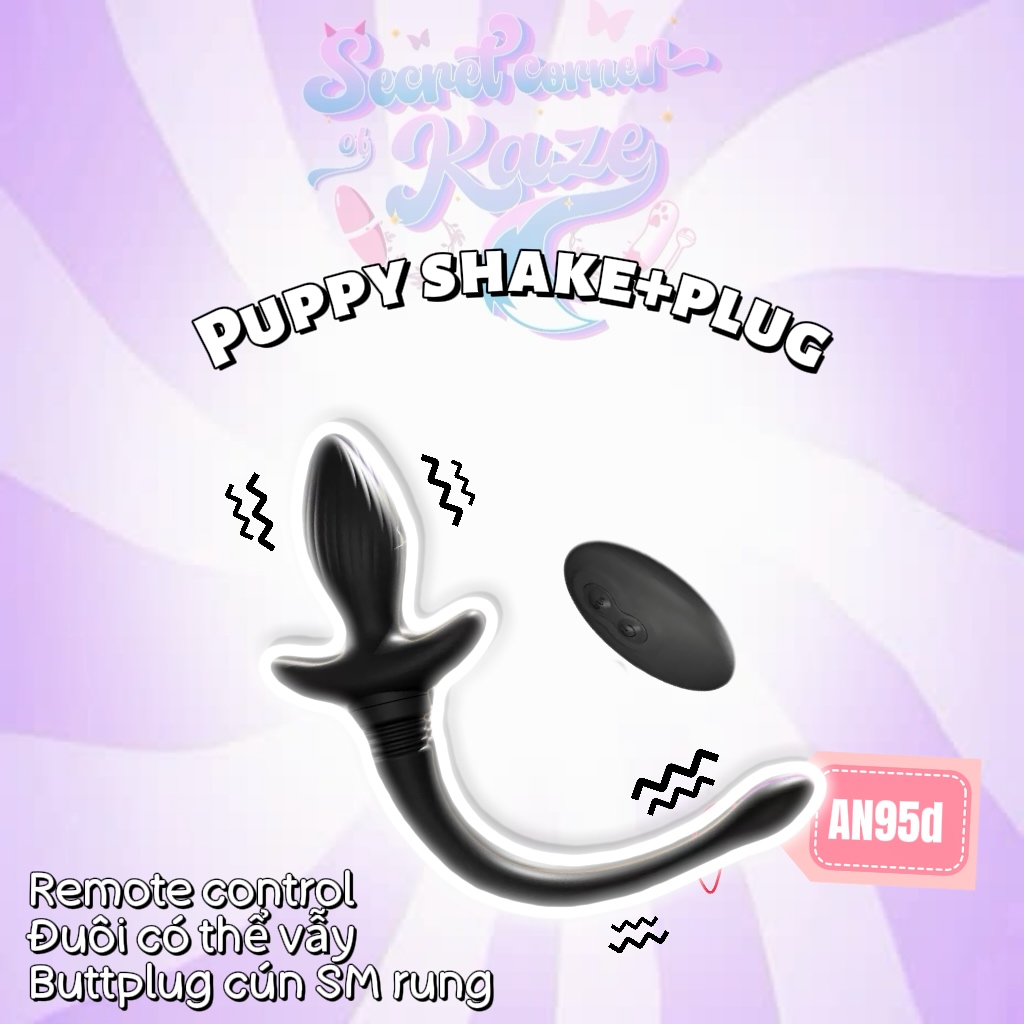 Buttplug đuôi cún vẫy AN95d