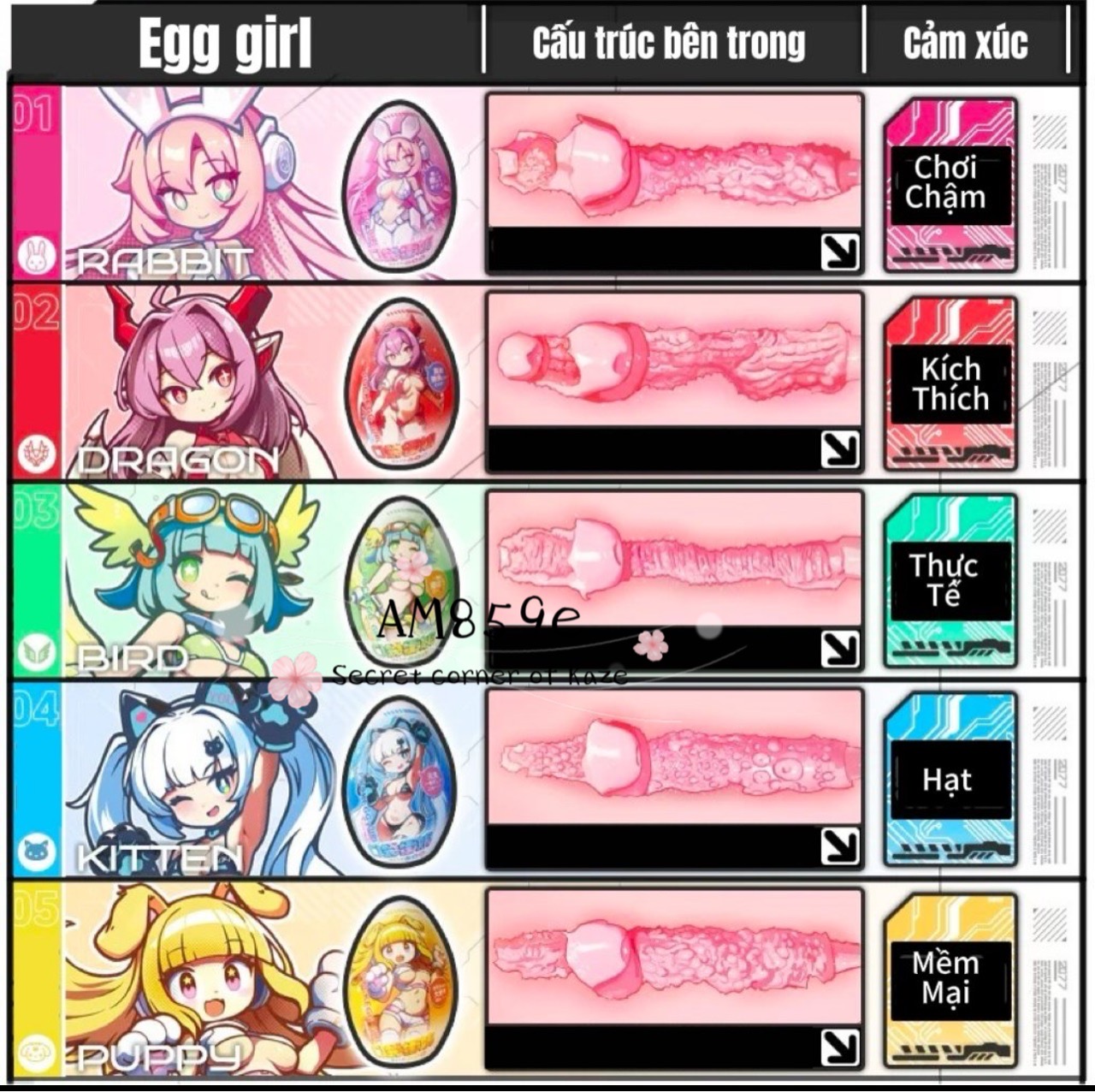 Quả trứng super girl Am859e