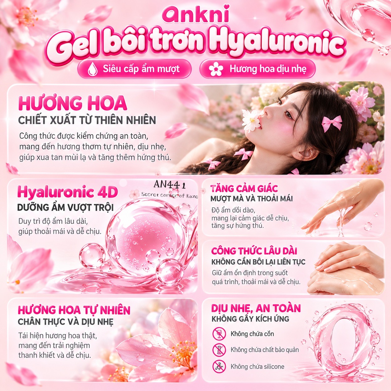 Lube ankni hương hoa AN441