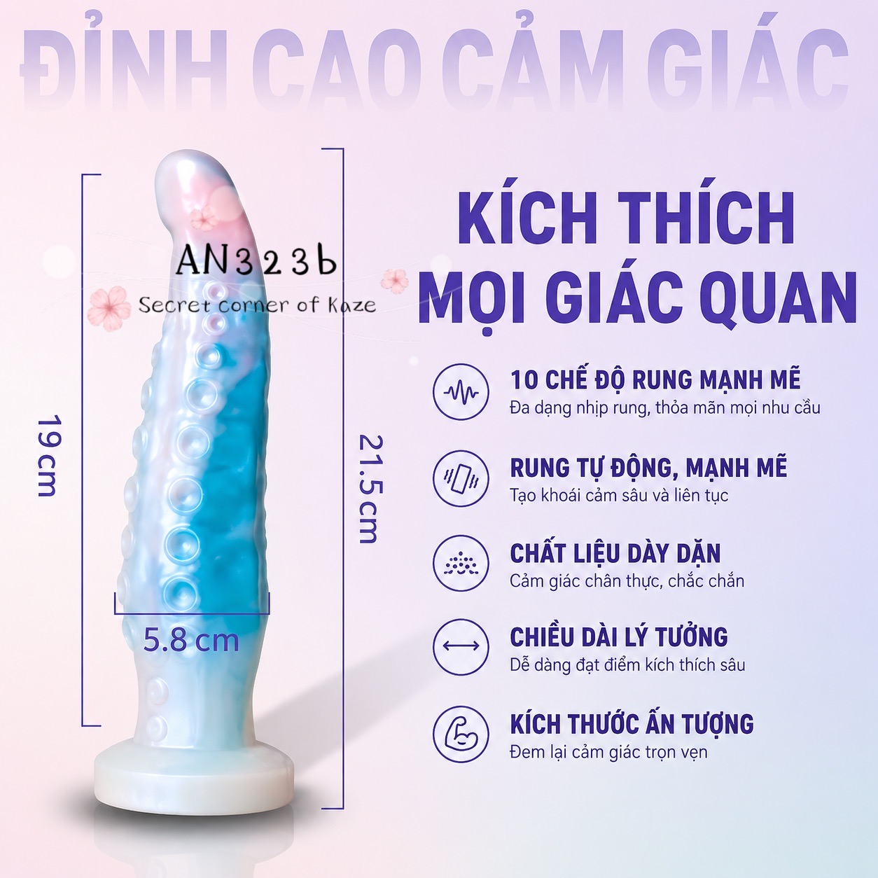Râu tuột xoay rung AN323b