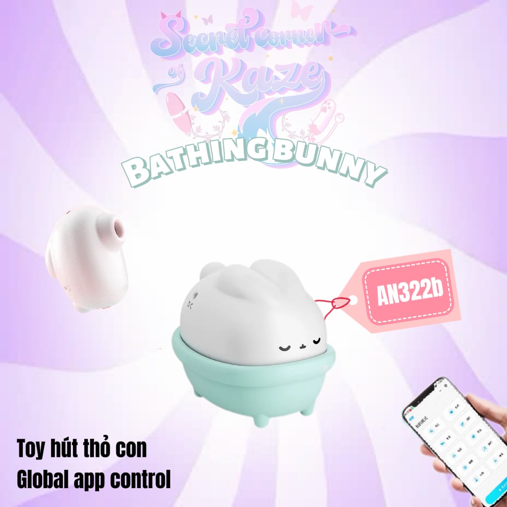 Bathing bunny AN322b