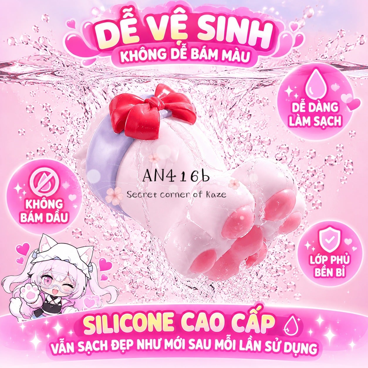Chân mèo hồng AN416b