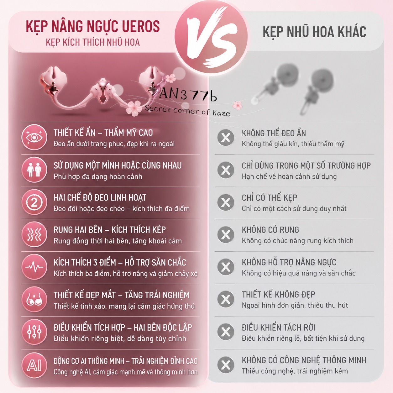 Kẹp sứa AN377b
