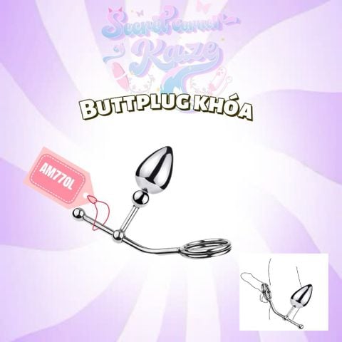 Khóa bi kèm buttplug AM770L