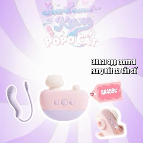 Popo cat sextoy hút rung AK459c