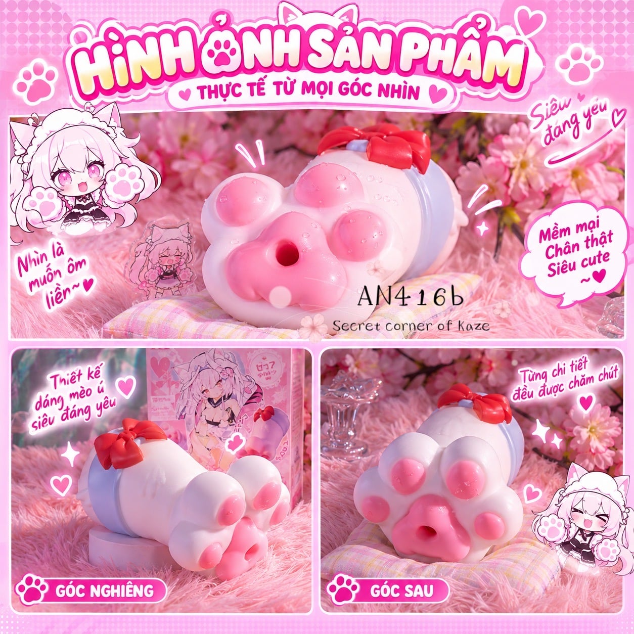 Chân mèo hồng AN416b