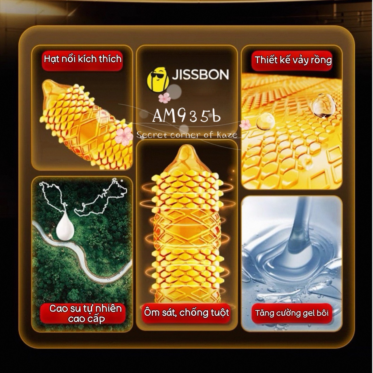 Bao cao su vẩy rồng  AM935b