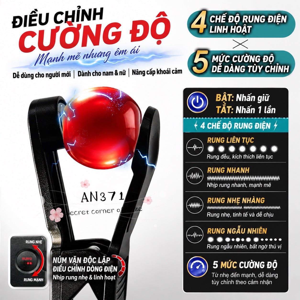 Kích điện ti rung AN371